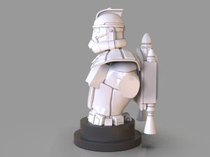 클론 트루퍼 캡틴 렉스 흉상 3D 프린트 모델