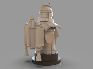 Clone Trooper Captain Rex Bust 3D 打印模型