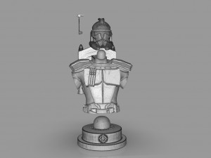 Clone Trooper Captain Rex Bust 3D 打印模型