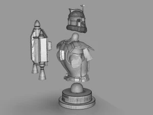 클론 트루퍼 캡틴 렉스 흉상 3D 프린트 모델