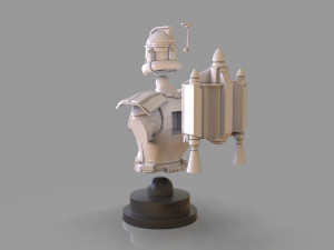 Clone Trooper Captain Rex Bust 3D 打印模型