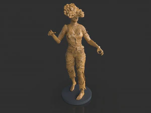 Female Clicker Sculpture 3D Print Model