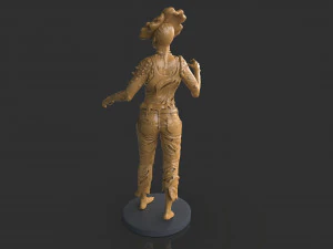 Female Clicker Sculpture 3D Print Model