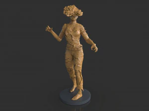 Female Clicker Sculpture 3D Print Model