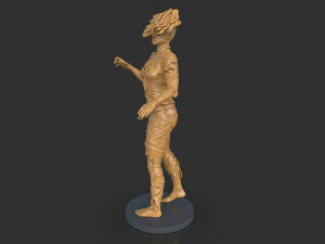 Female Clicker Sculpture 3D Print Model