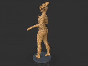Female Clicker Sculpture 3D Print Model