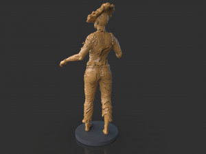 Female Clicker Sculpture Modèles 3D en vedette
