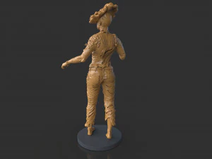 Female Clicker Sculpture 3D Print Model