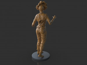 Female Clicker Sculpture Modèles 3D en vedette