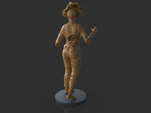 Female Clicker Sculpture 3D Print Model