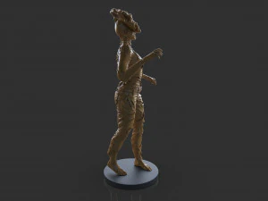 Female Clicker Sculpture 3D Print Model