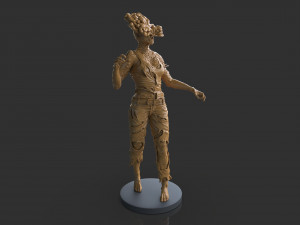 Female Clicker Sculpture Modèles 3D en vedette