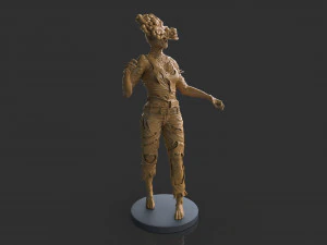 Female Clicker Sculpture 3D Print Model