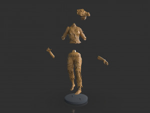 Female Clicker Sculpture Modèles 3D en vedette