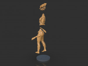 Female Clicker Sculpture Modèles 3D en vedette