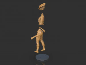 Female Clicker Sculpture 3D Print Model