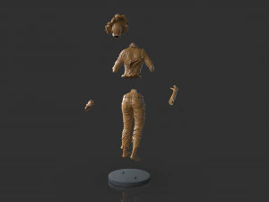 Female Clicker Sculpture 3D Print Model