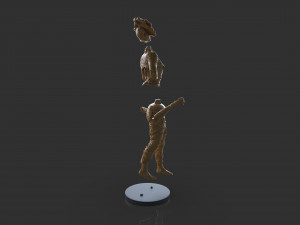 Female Clicker Sculpture Modèles 3D en vedette