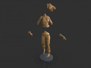 Female Clicker Sculpture 3D Print Model