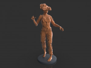 Female Clicker Sculpture Modèles 3D en vedette