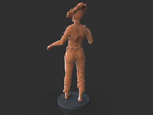 Female Clicker Sculpture Modèles 3D en vedette