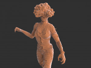 Female Clicker Sculpture Modèles 3D en vedette