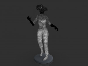 Female Clicker Sculpture Modèles 3D en vedette