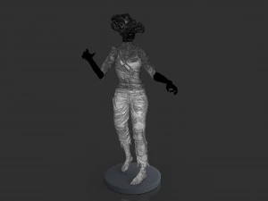 Female Clicker Sculpture 3D Print Model
