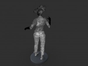 Female Clicker Sculpture Modèles 3D en vedette
