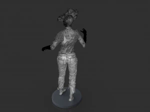 Female Clicker Sculpture 3D Print Model