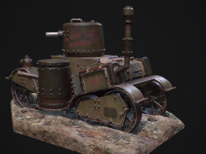 Steampunk Tank 3D Model