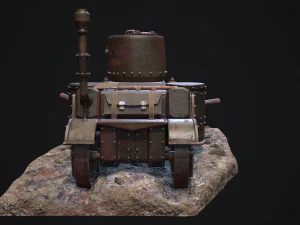 Steampunk Tank 3D Model
