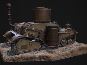 Steampunk Tank 3D Model