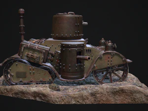 Steampunk Tank 3D Model