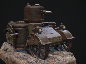 Steampunk Tank Model 3D