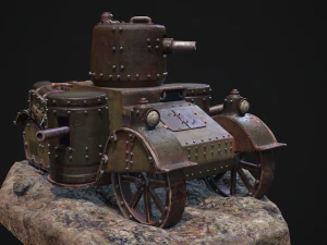Steampunk Tank 3D Model
