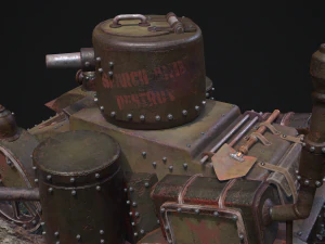 Steampunk Tank 3D Model