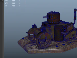 Steampunk Tank 3D Model