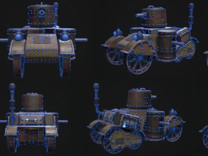 Steampunk Tank 3D Model