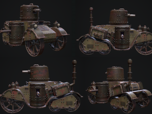 Steampunk Tank Model 3D