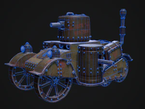 Steampunk Tank 3D Model