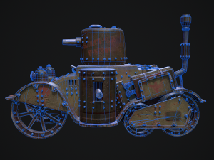 Steampunk Tank Model 3D