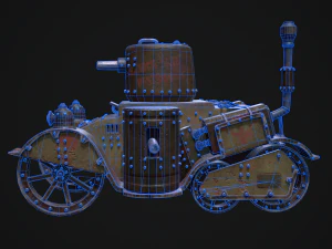 Steampunk Tank 3D Model
