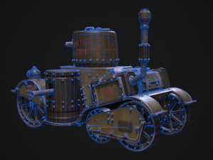 Steampunk Tank Model 3D