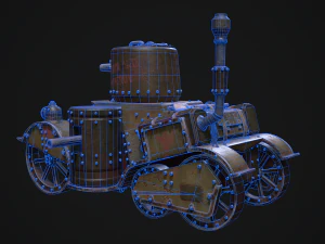 Steampunk Tank 3D Model