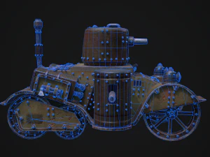 Steampunk Tank 3D Model