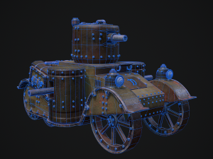 Steampunk Tank Model 3D