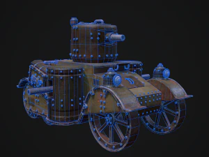 Steampunk Tank 3D Model