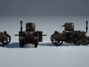 Steampunk Tank 3D Model