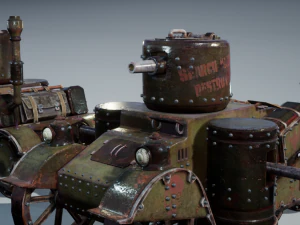Steampunk Tank 3D Model